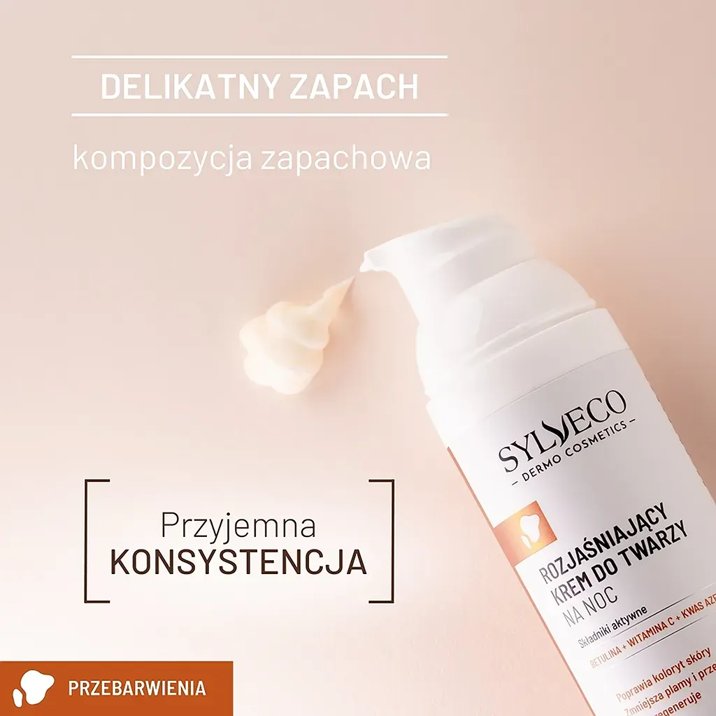 Sylveco Dermo crema viso notte schiarente macchie