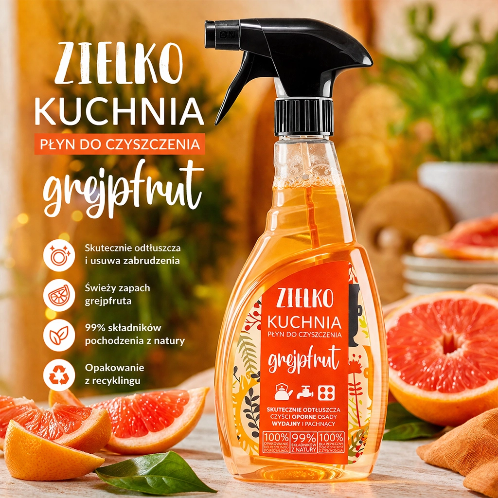 Zielko Pompelmo spray cucina sgrassante superfici alimentari