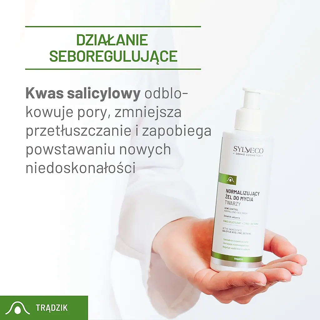 Sylveco Dermo gel detergente viso normalizzante
