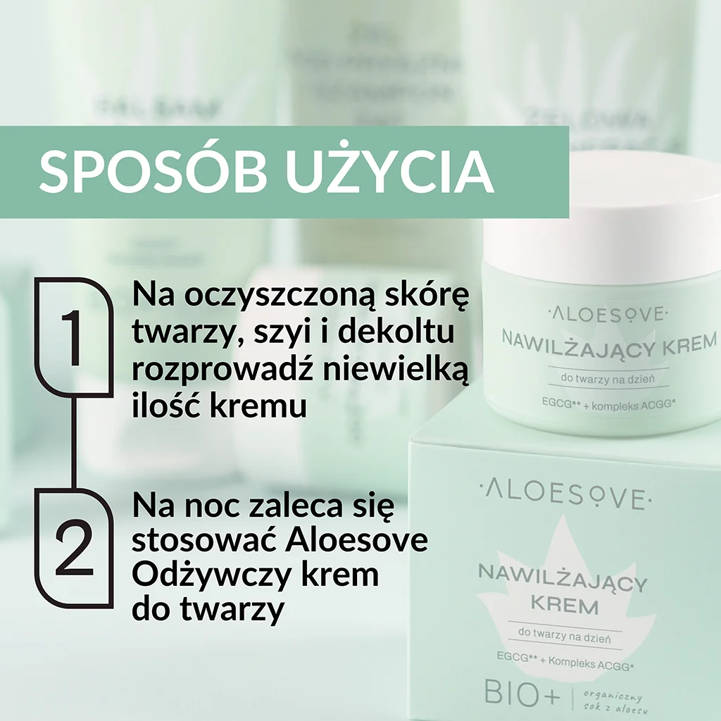 Aloesove crema viso giorno idratante antiossidante trucco