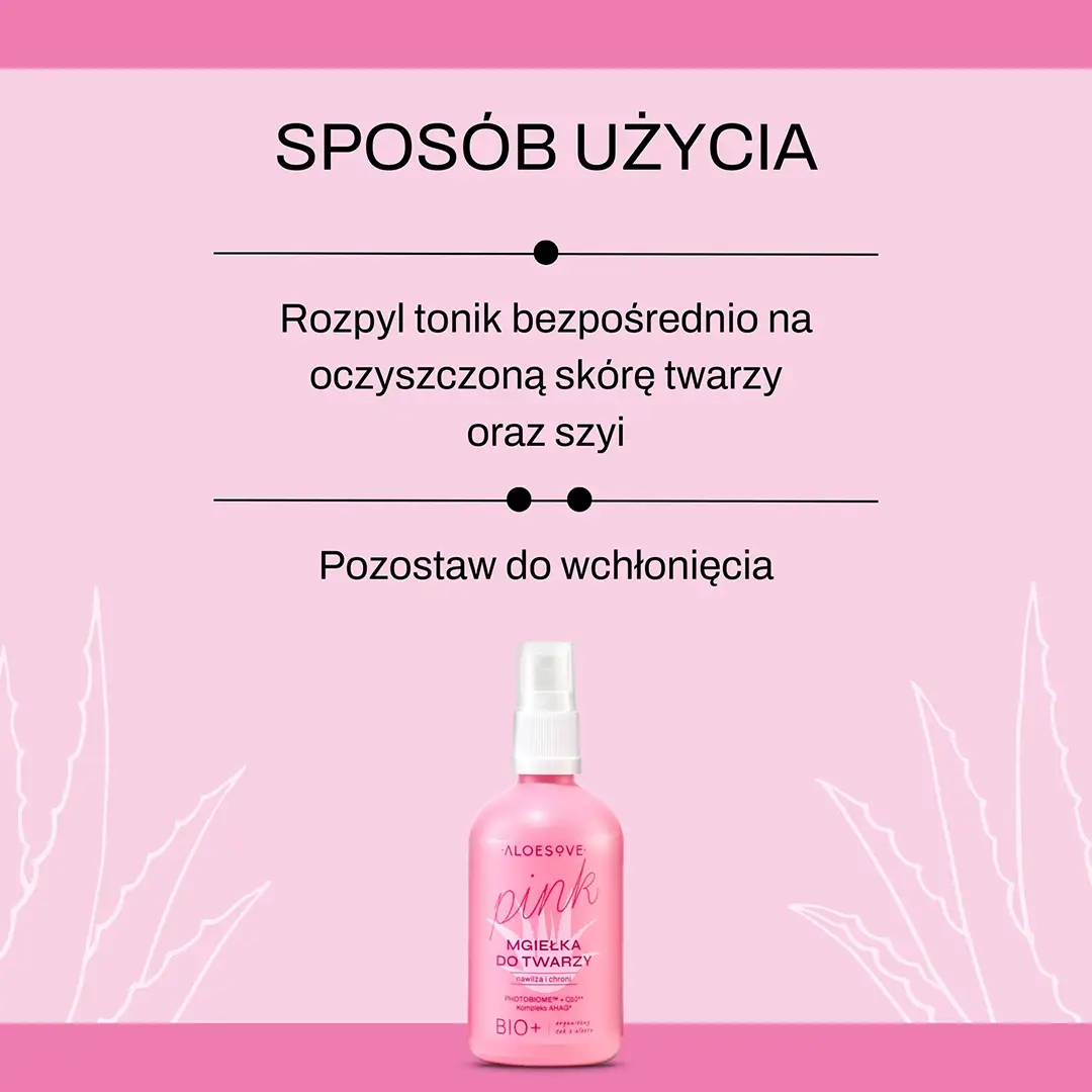 Vianek Aloesove Pink spray viso idratante