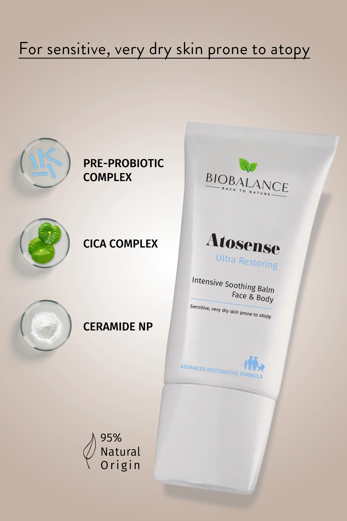 Biobalance Atosense Balsamo lenitivo viso corpo 150 ml