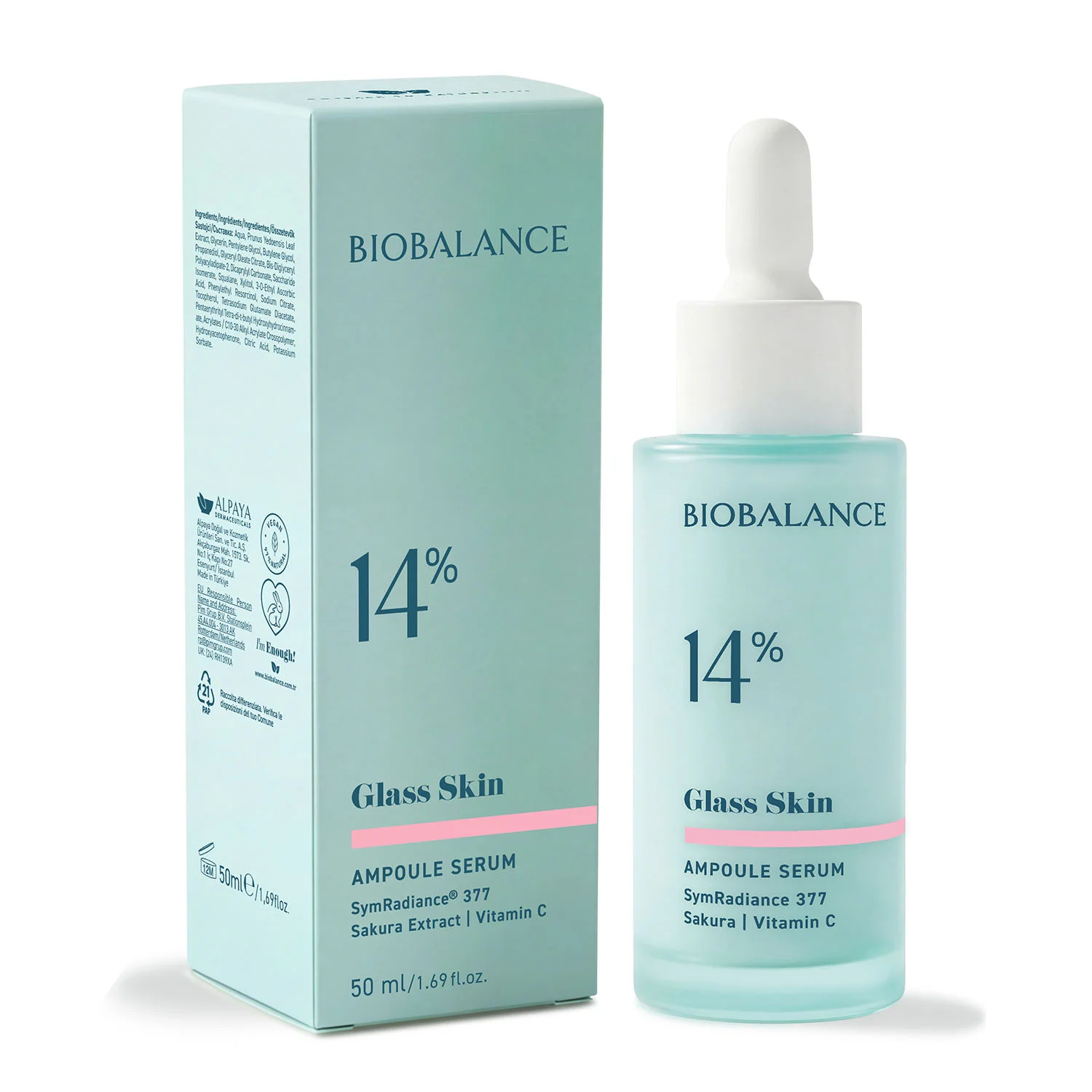 Biobalance Glass Skin 14% Siero 50 ml illuminante