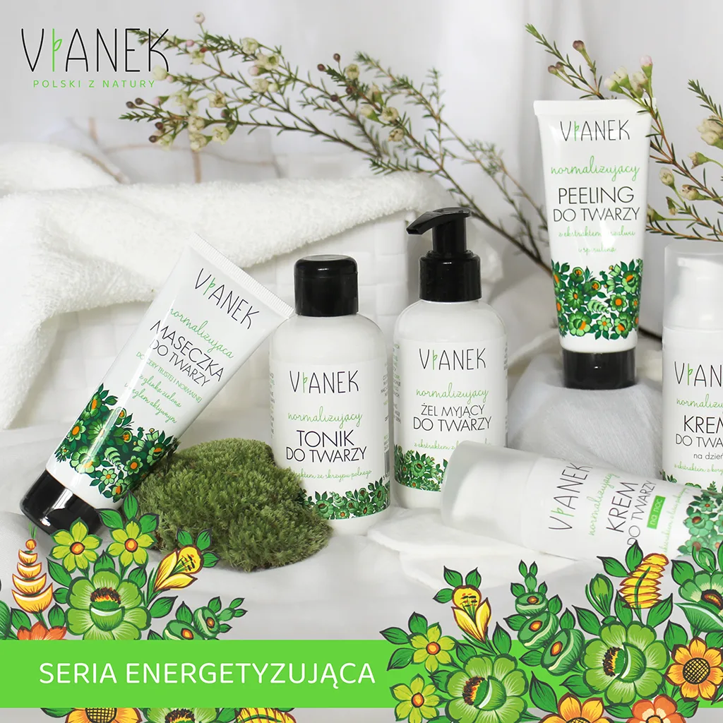 Vianek maschera viso normalizzante 75 ml argilla verde