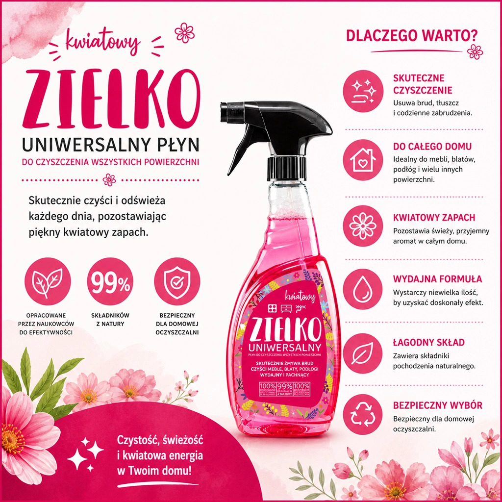 Zielko Detergente Universale Superfici Floreale delicato
