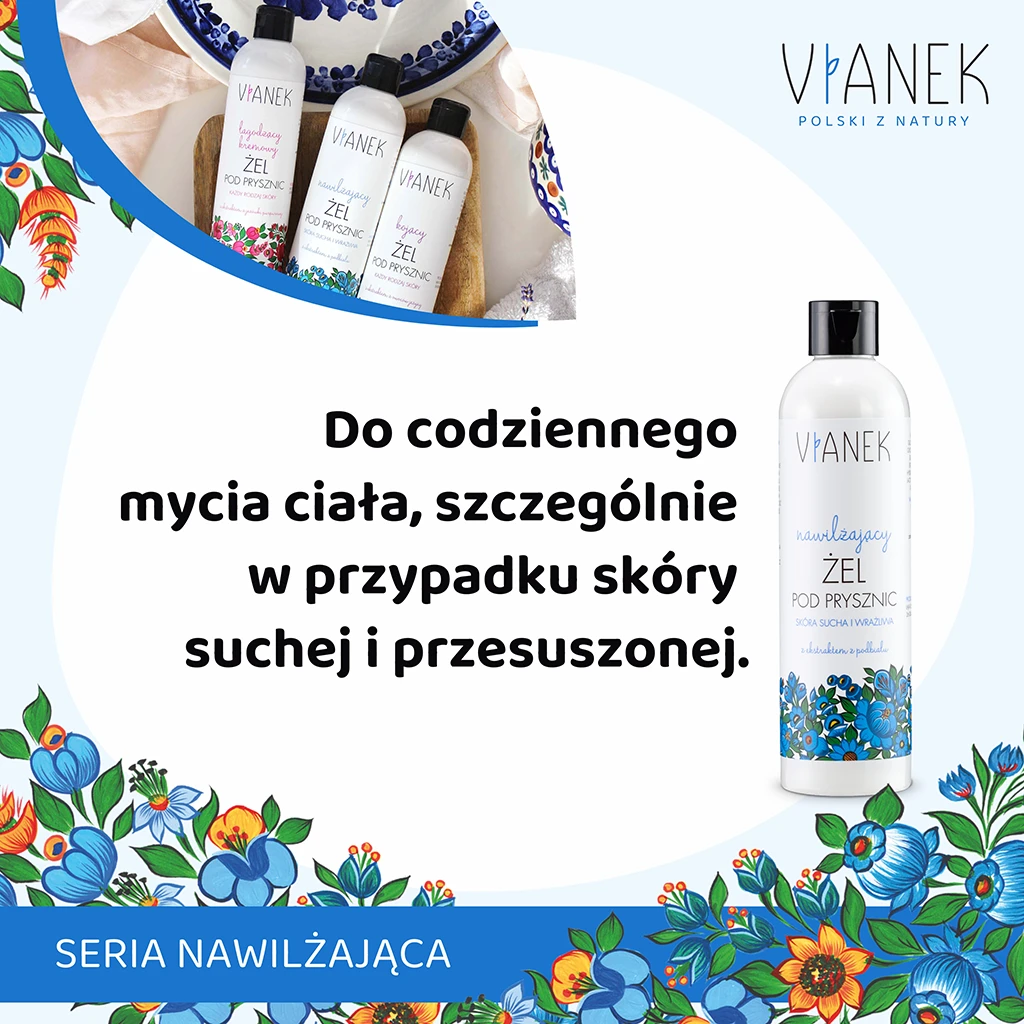 Vianek Classica Gel Doccia Idratante Farfara Protettivo