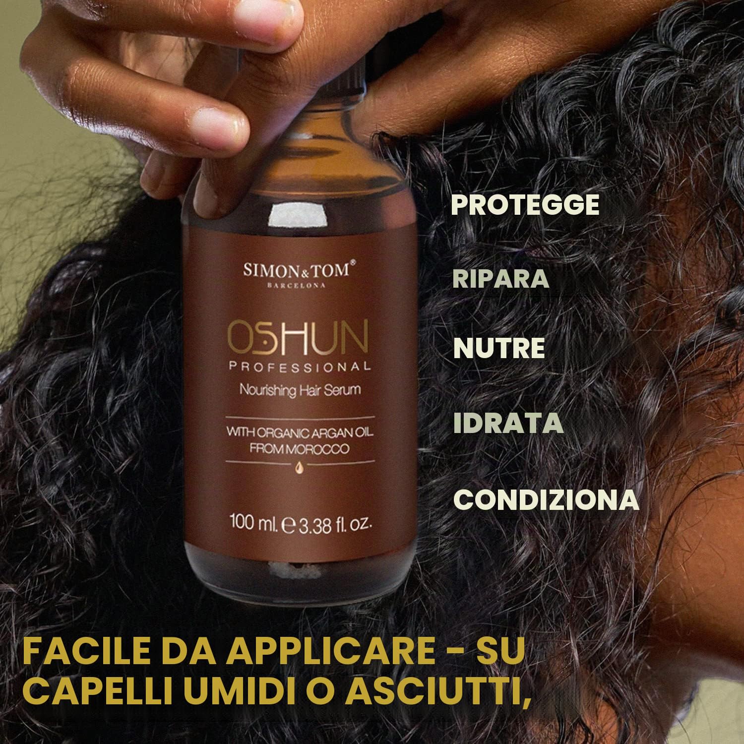 Simon & Tom Oshun Siero Capelli 100ml Olio Argan