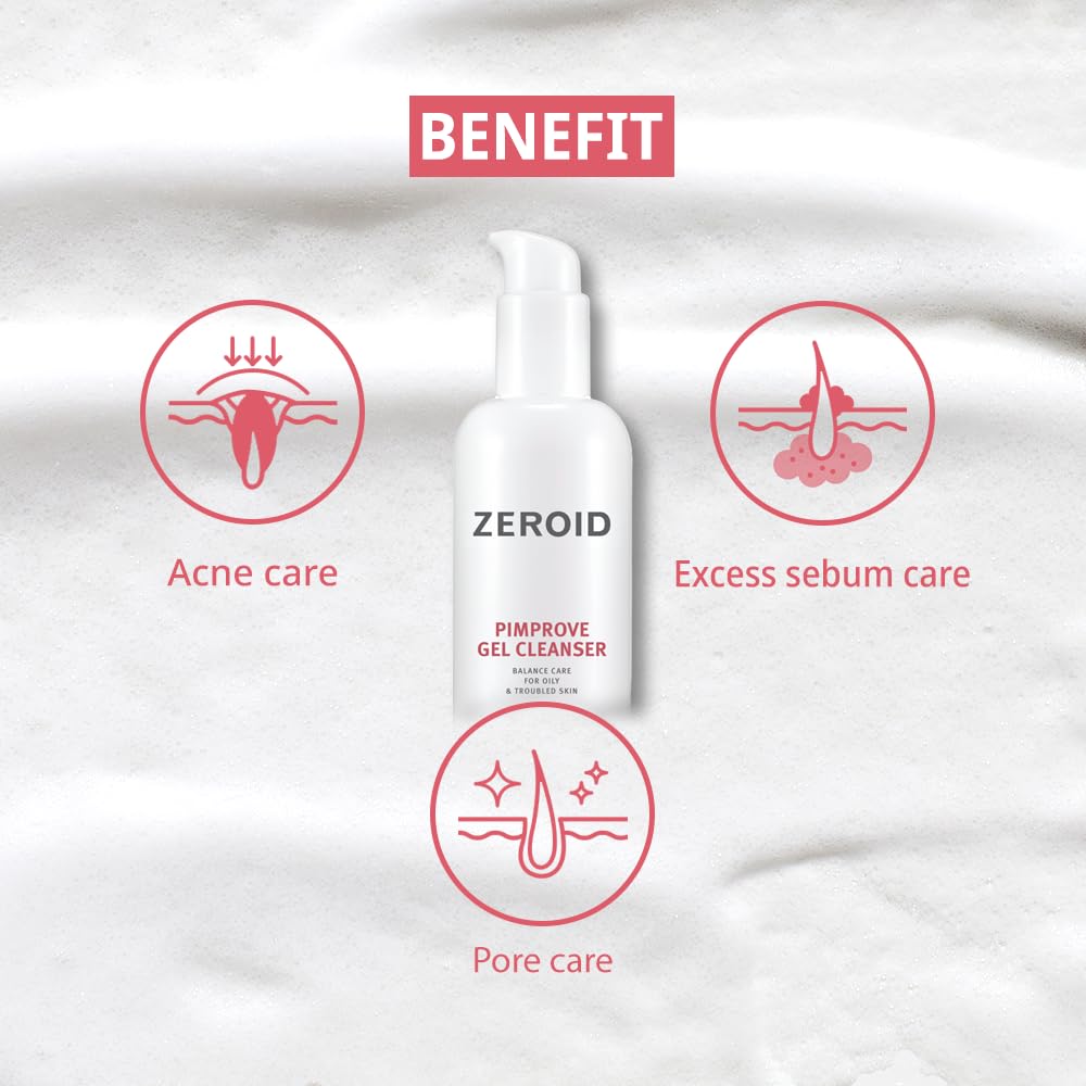 Zeroid Pimprove gel detergente viso 180 ml pelle grassa