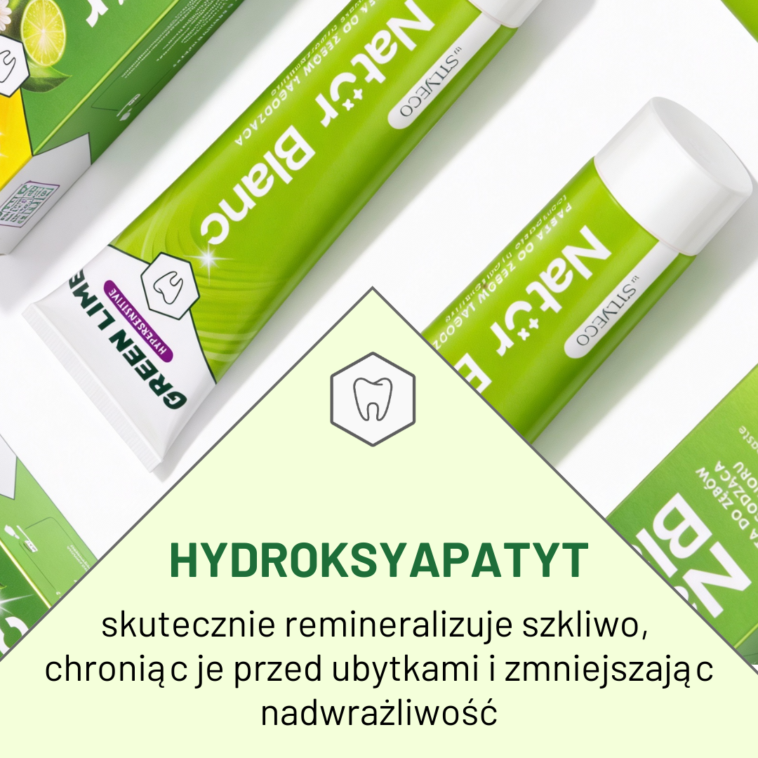 Vianek Sylveco Natur Blanc dentifricio Green Lime senza fluoro