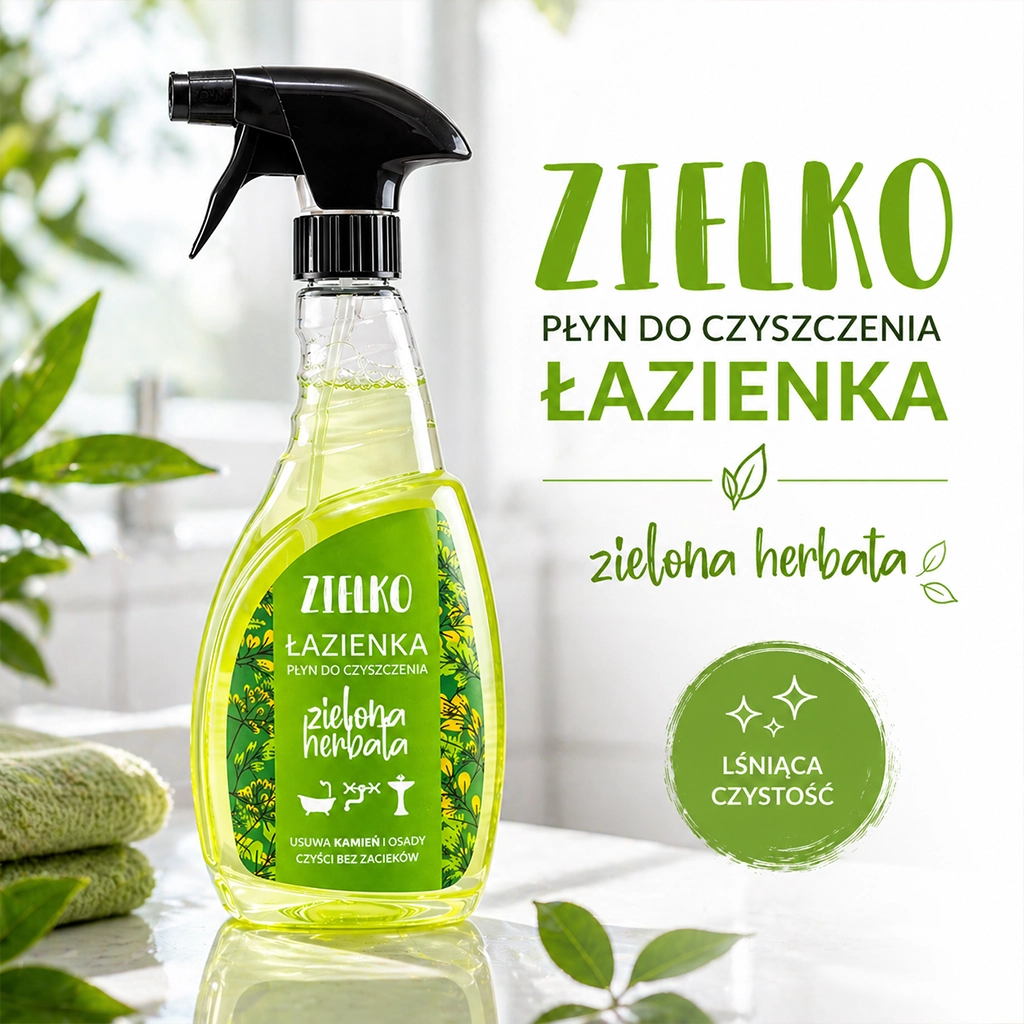 Zielko detergente bagno tè verde anticalcare