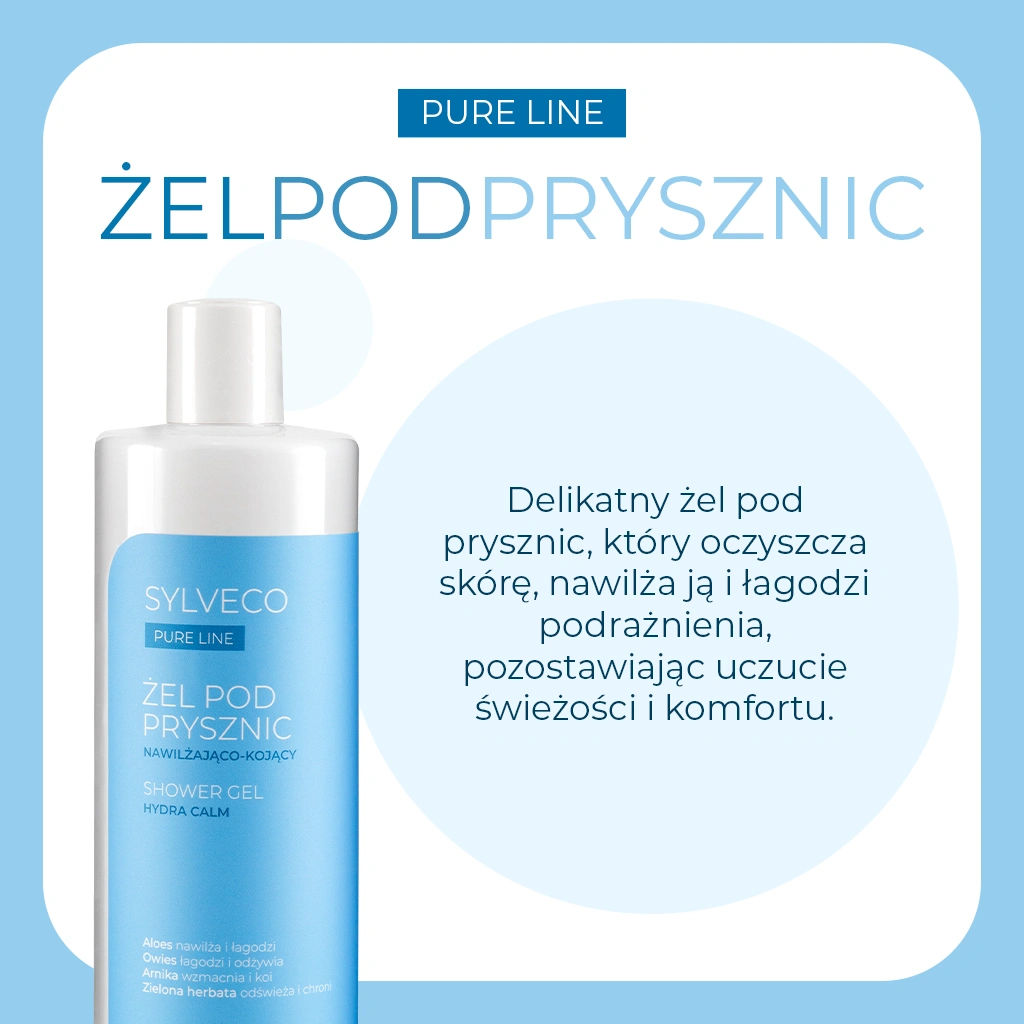 Sylveco Pure Line gel doccia idratante lenitivo pelli sensibili