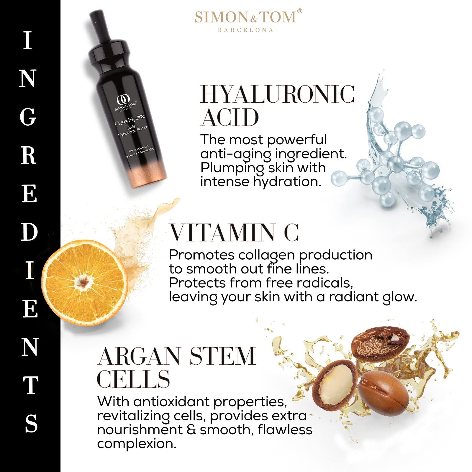 Simon & Tom Pure Hydra Siero Viso Acido Ialuronico 30 ml