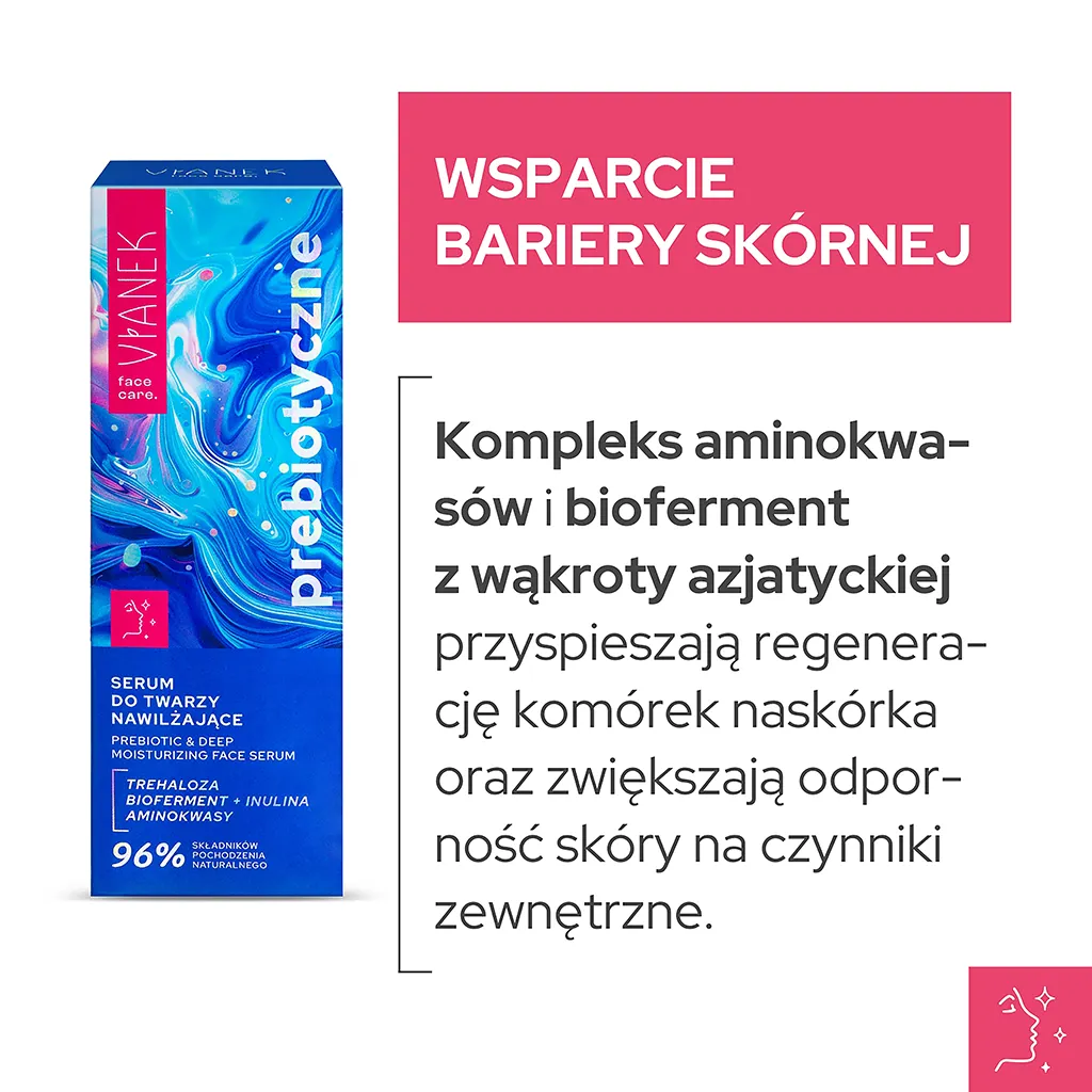 Vianek Prebiotico Siero Viso Idratante Leggero