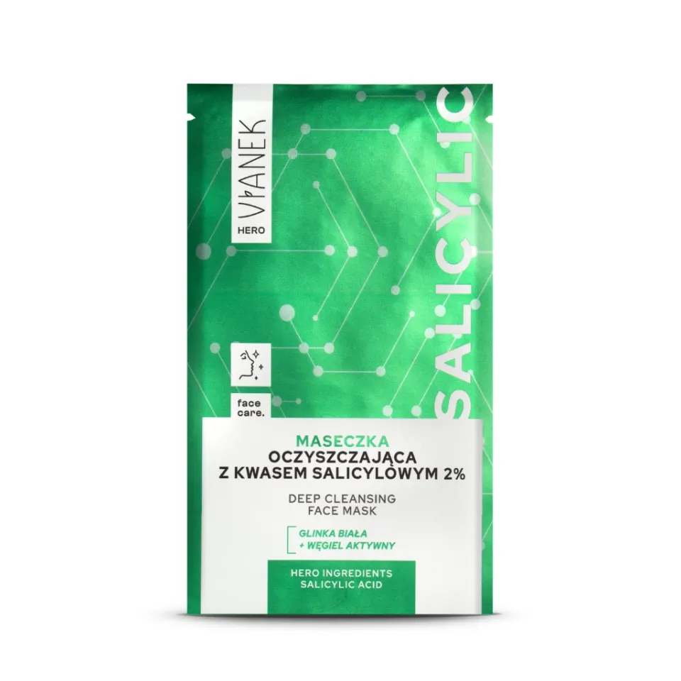 Vianek Hero Maschera Viso Acido Salicilico Bustina 10 ml Sebum