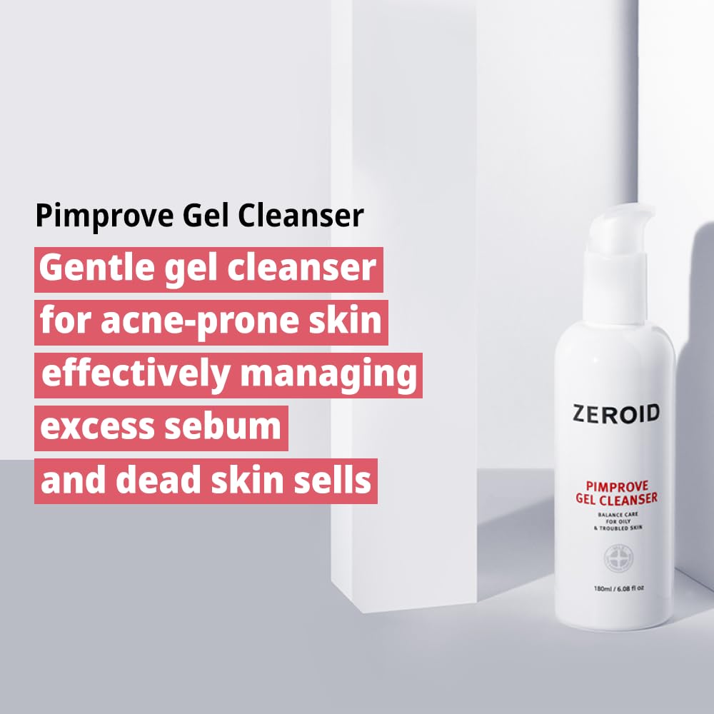 Zeroid Pimprove gel detergente viso 180 ml pelle grassa