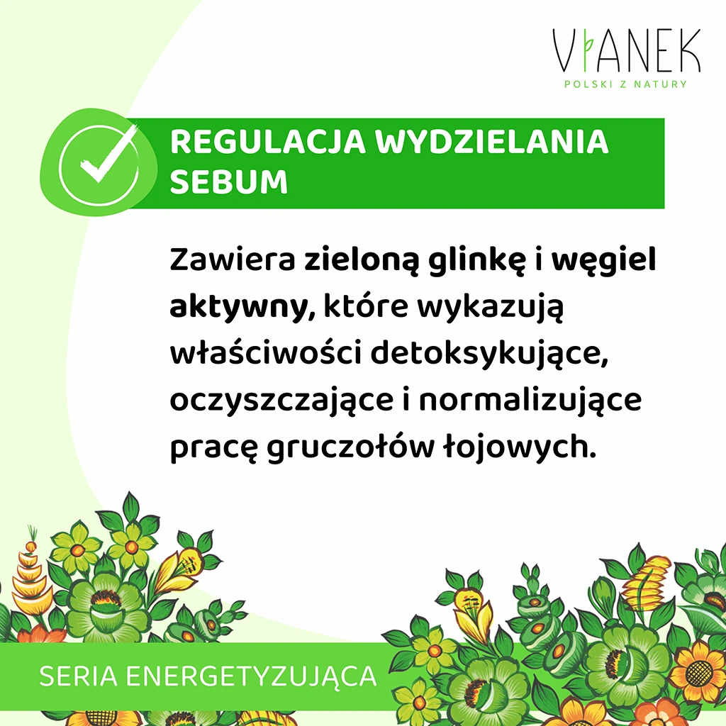 Vianek maschera viso normalizzante 75 ml argilla verde