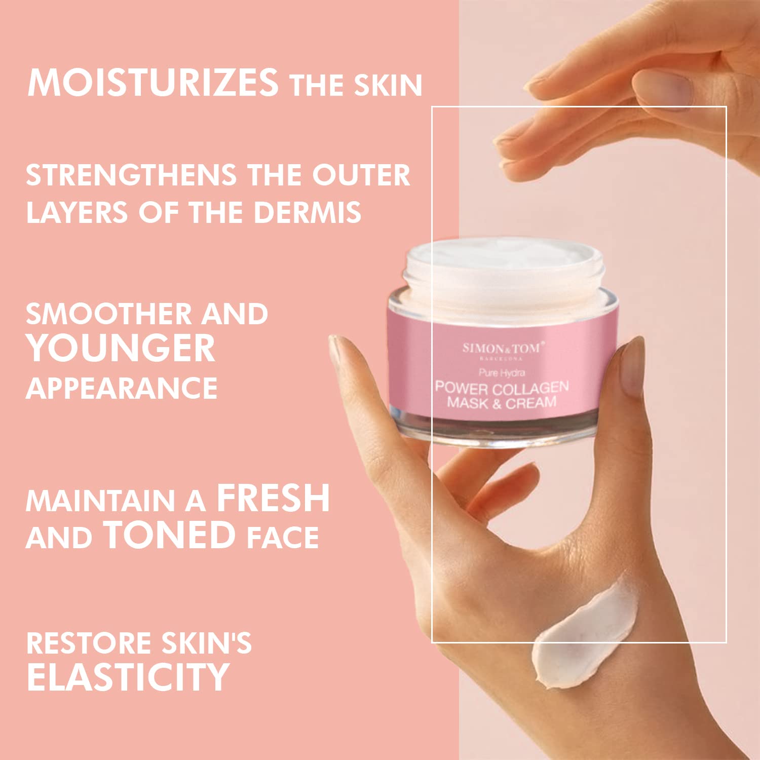 Simon & Tom Power Collagen crema maschera viso 50 ml liftante