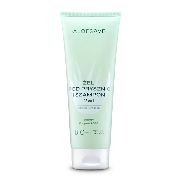 Aloesove gel doccia e shampoo 2in1 idratante pH fisiologico