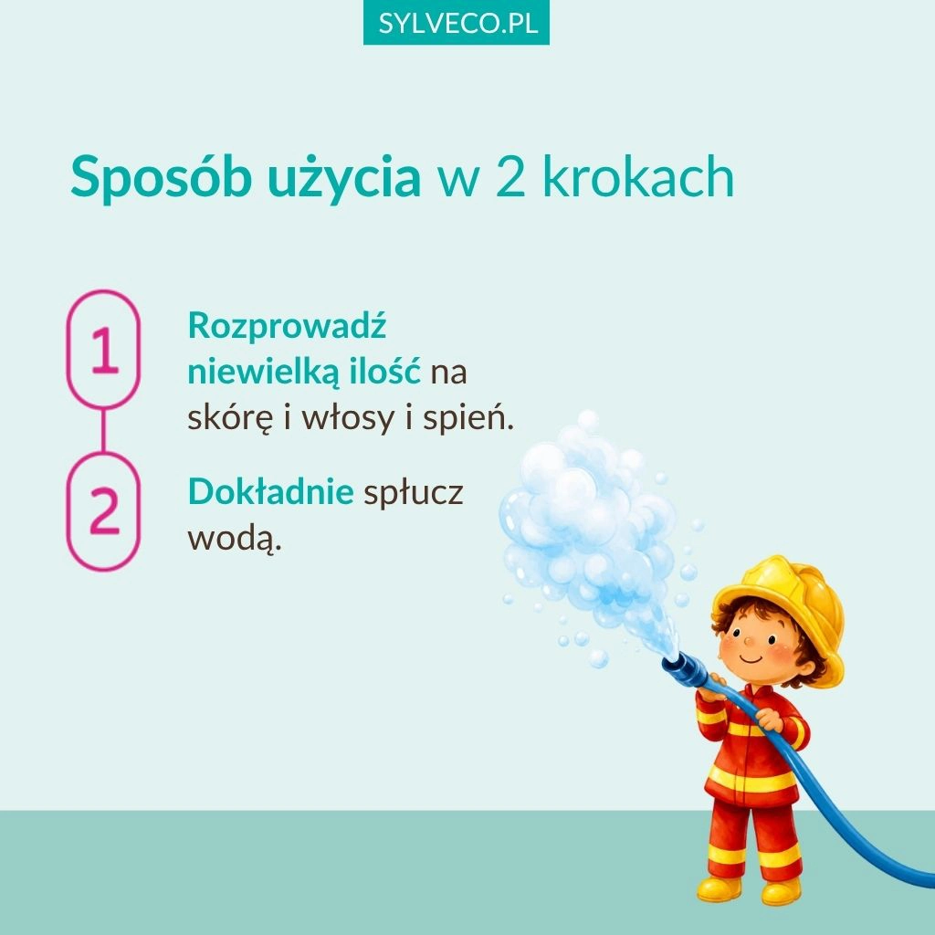 Sylveco Bambini 3+ schiuma corpo e capelli bubble gum