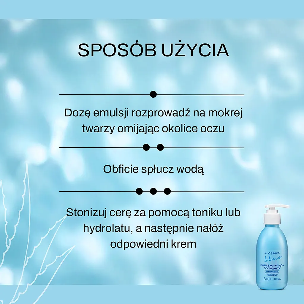 Aloesove Blue emulsione detergente viso delicata