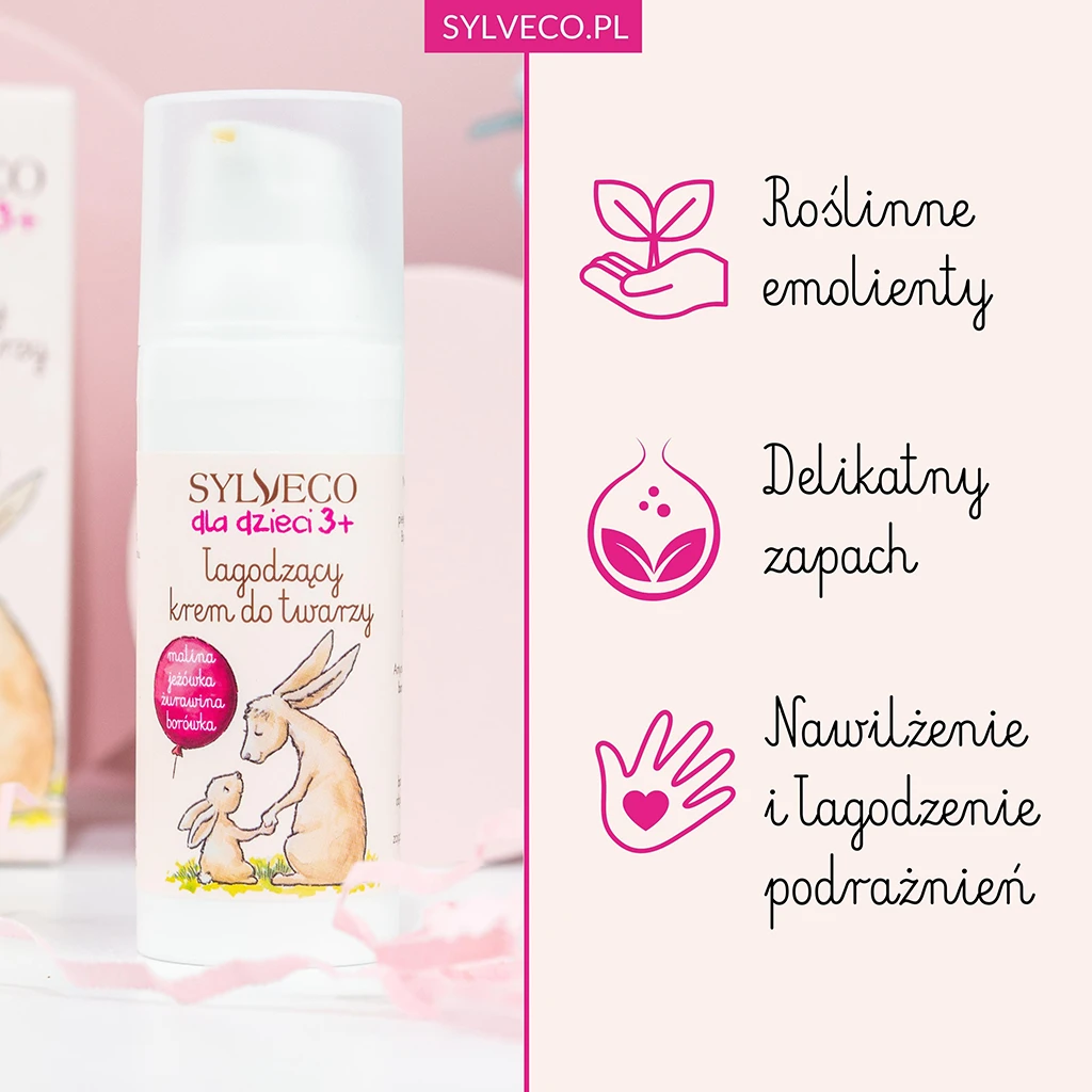 Sylveco Bambini 3+ crema viso lenitiva 50 ml oli e ceramidi