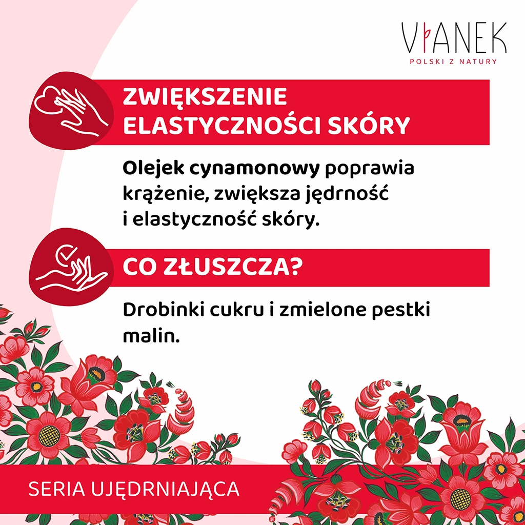 Vianek Peeling Corpo Rassodante Lampone Zucchero
