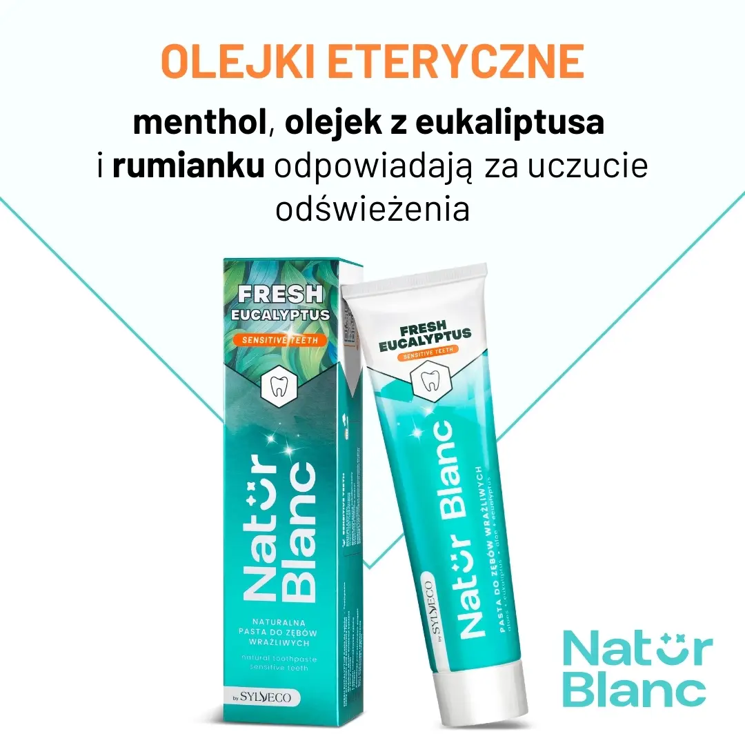 Sylveco Natur Blanc dentifricio Fresh Eucalyptus denti sensibili
