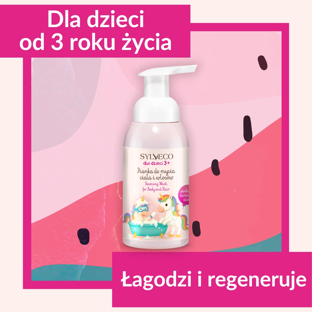 Sylveco schiuma corpo e capelli bambini anguria 2in1