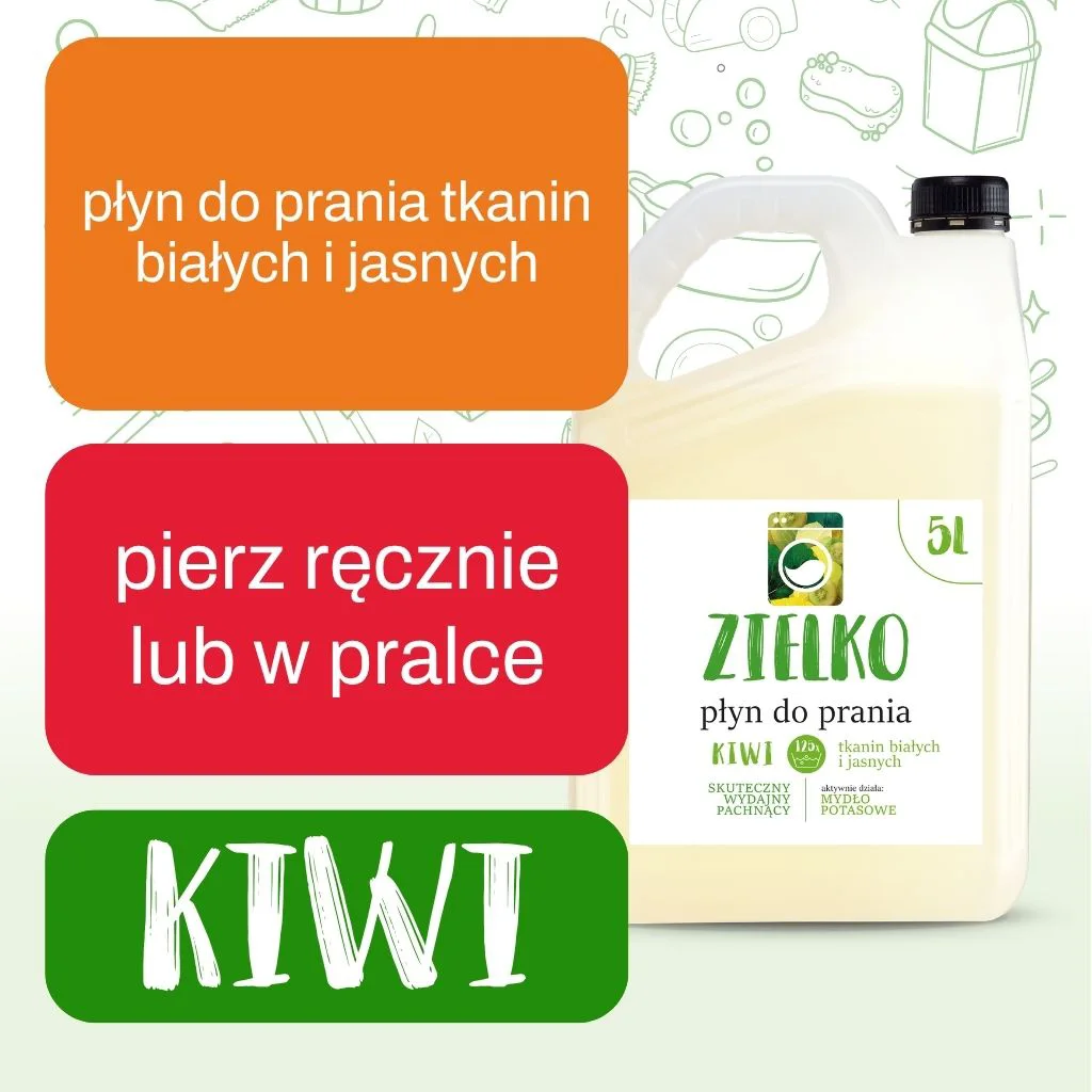 Zielko Detersivo Bucato Bianchi Kiwi 5 L Delicato