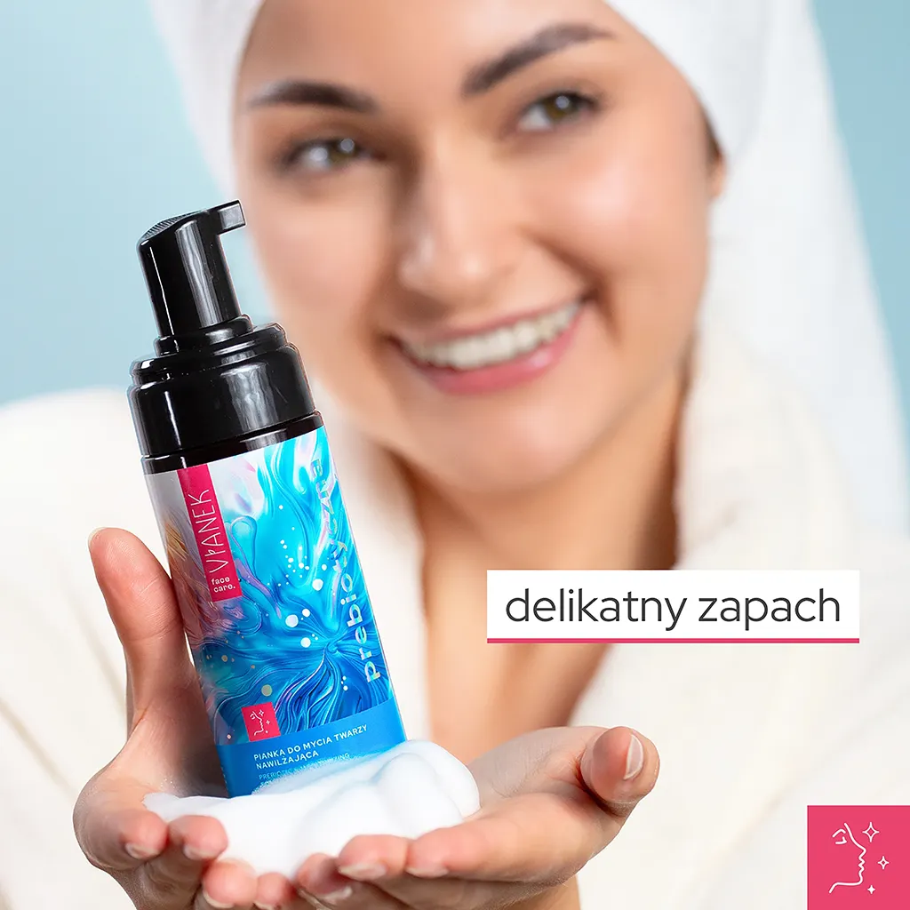 Vianek Prebiotico schiuma viso idratante delicata