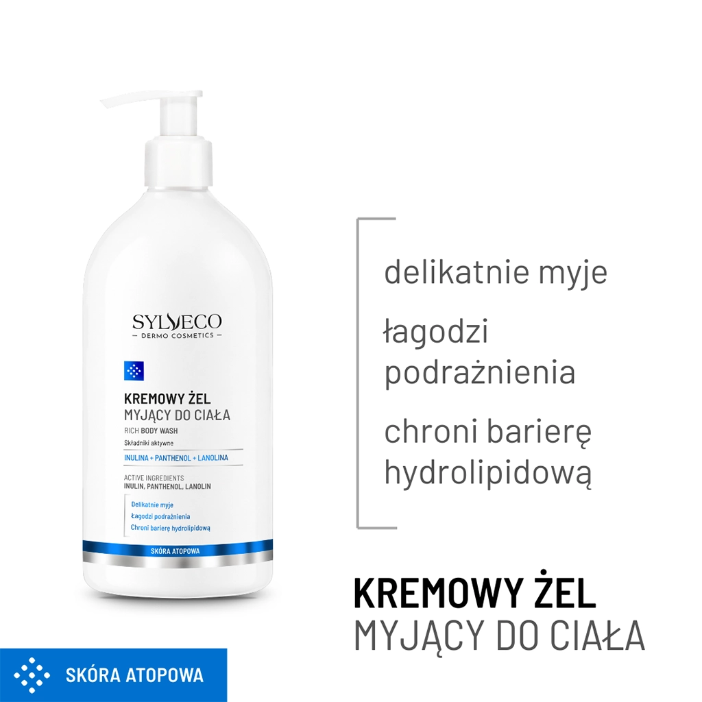 Vianek Sylveco Dermo gel corpo cremoso 1 L pelli sensibili