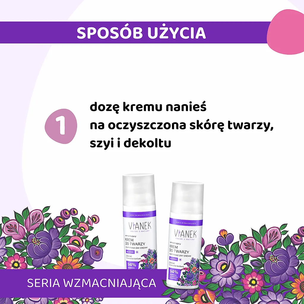 Vianek Crema Viso Giorno Rinforzante 50 ml Pelle Couperose