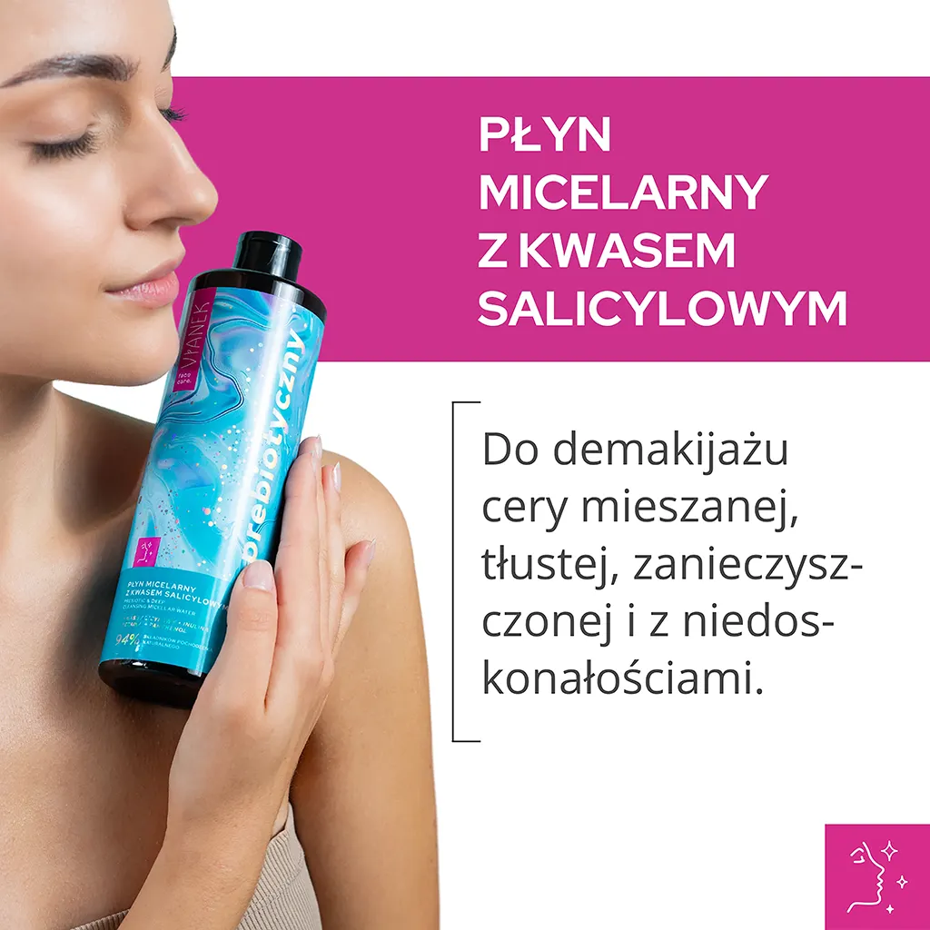 Vianek Prebiotico acqua micellare viso acido salicilico