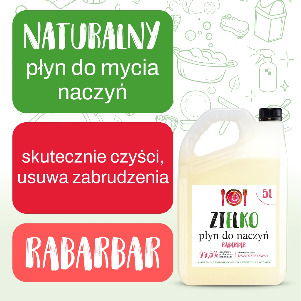 Zielko Rabarbaro detersivo piatti 5L delicato mani