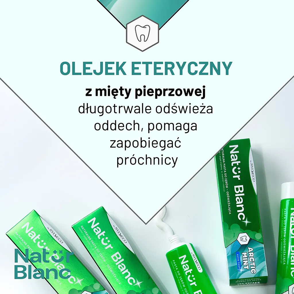 Sylveco Natur Blanc Dentifricio Arctic Mint Rinfrescante