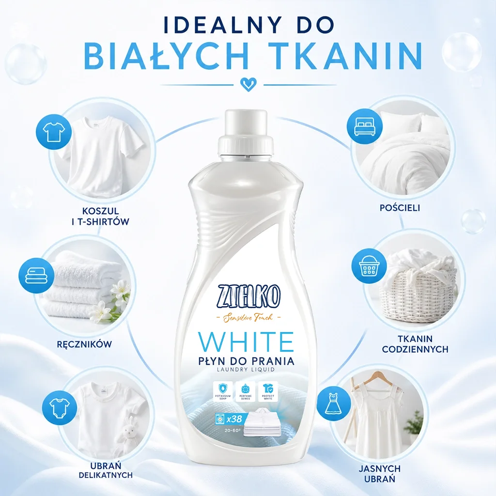 Zielko Sensitive Touch Detersivo Bianchi Liquido Delicato