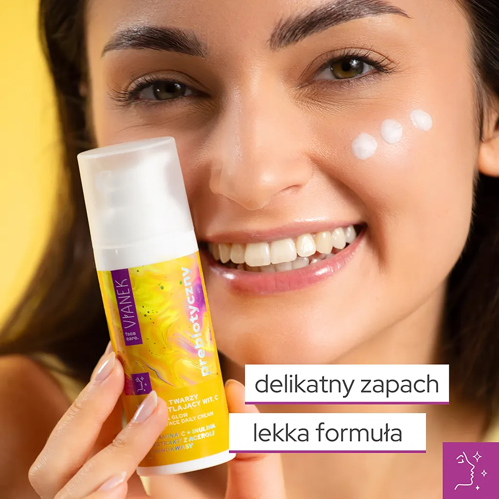 Vianek Prebiotico Crema Viso Illuminante vitamina C e inulina