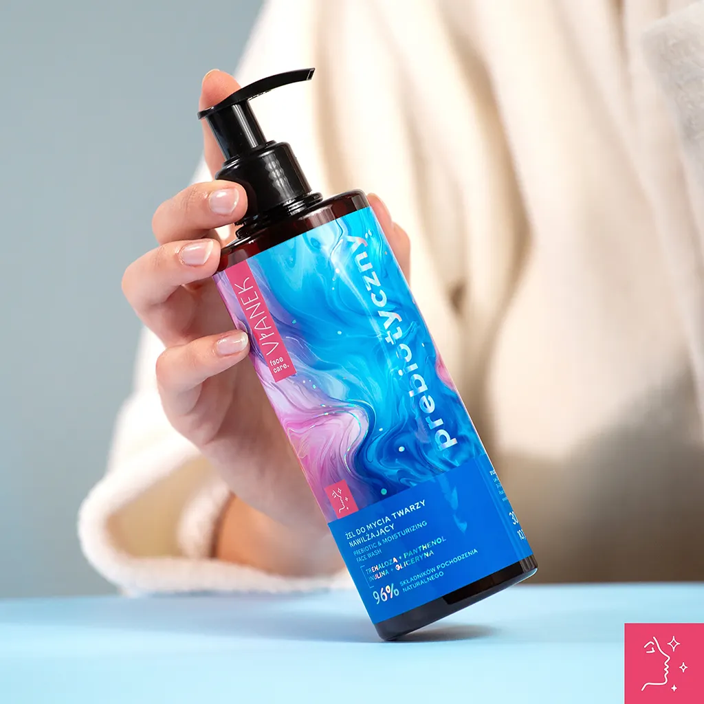 Vianek Prebiotico gel detergente viso idratante uso quotidiano