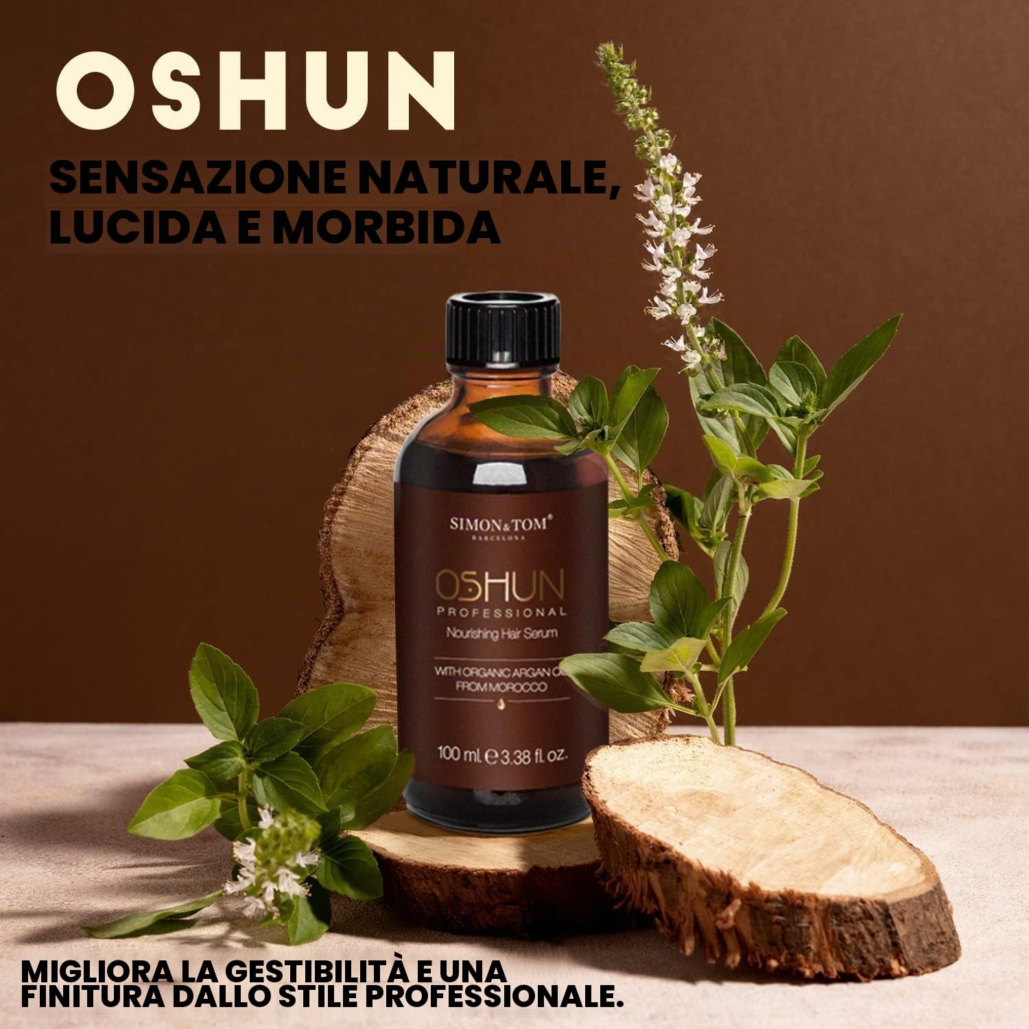 Simon & Tom Oshun Siero Capelli 100ml Olio Argan