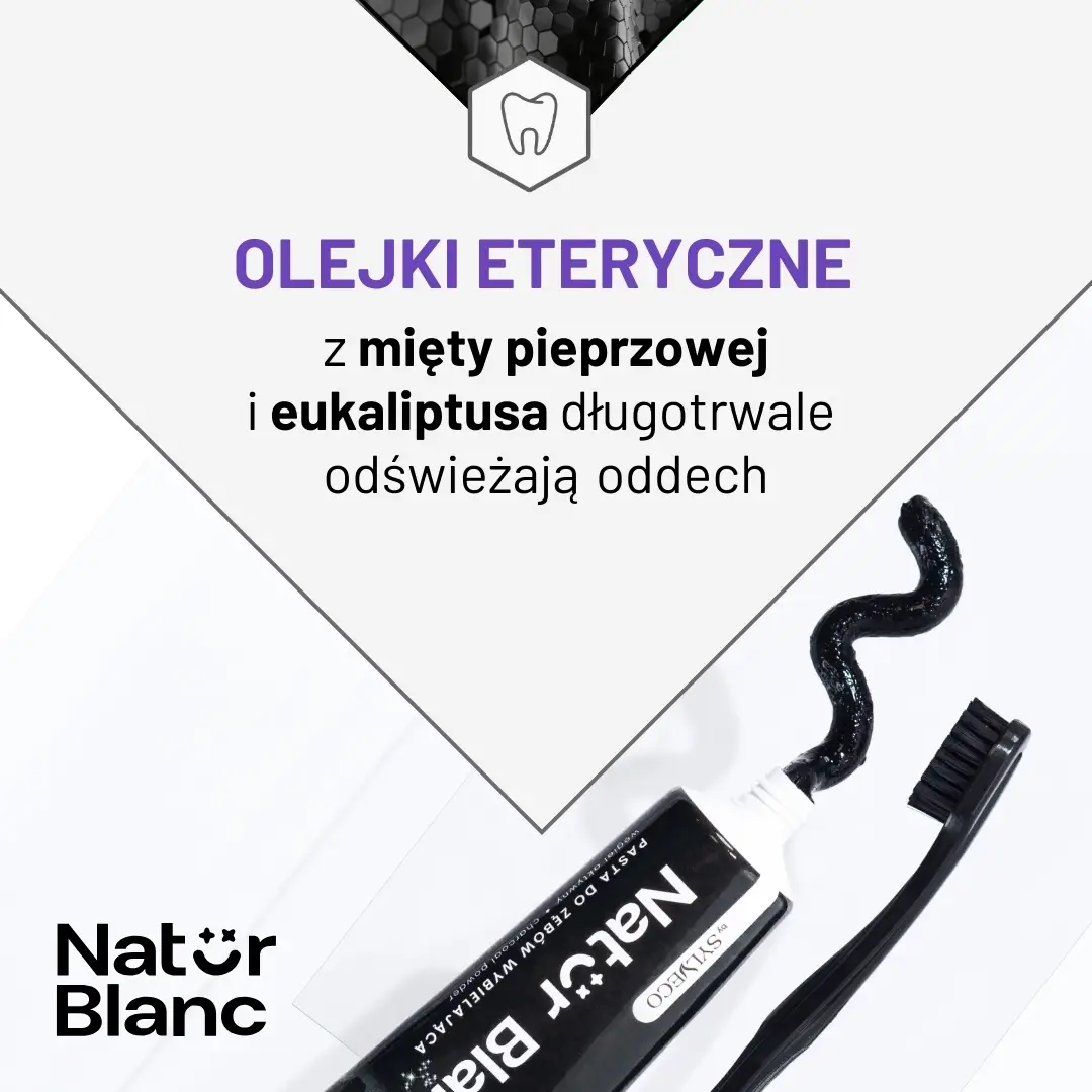 Sylveco Natur Blanc Black Diamond dentifricio carbone