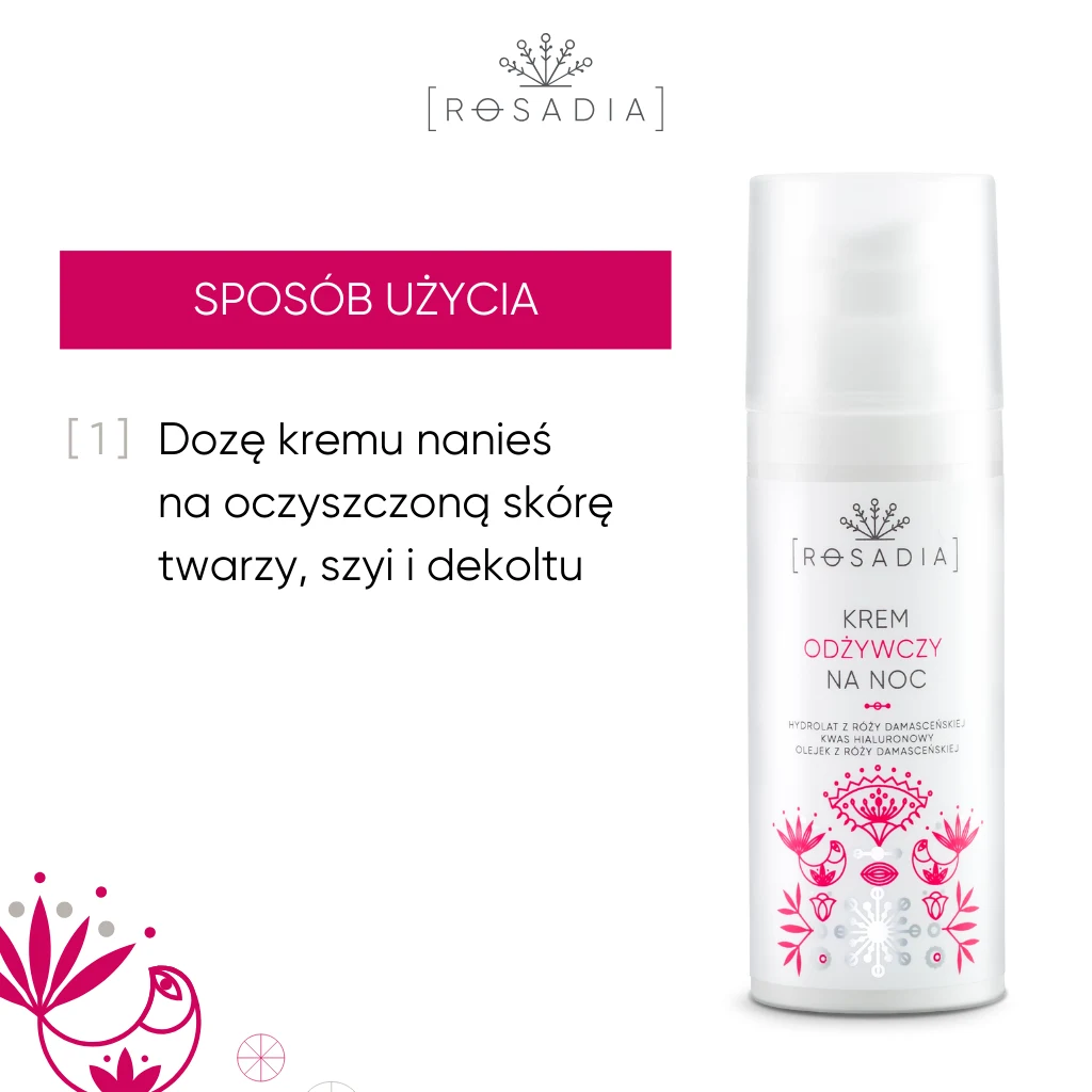Vianek Rosadia crema viso notte nutriente 50 ml antirughe