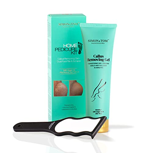 Simon & Tom Kit Pedicure Gel Calli 100 ml con limetta