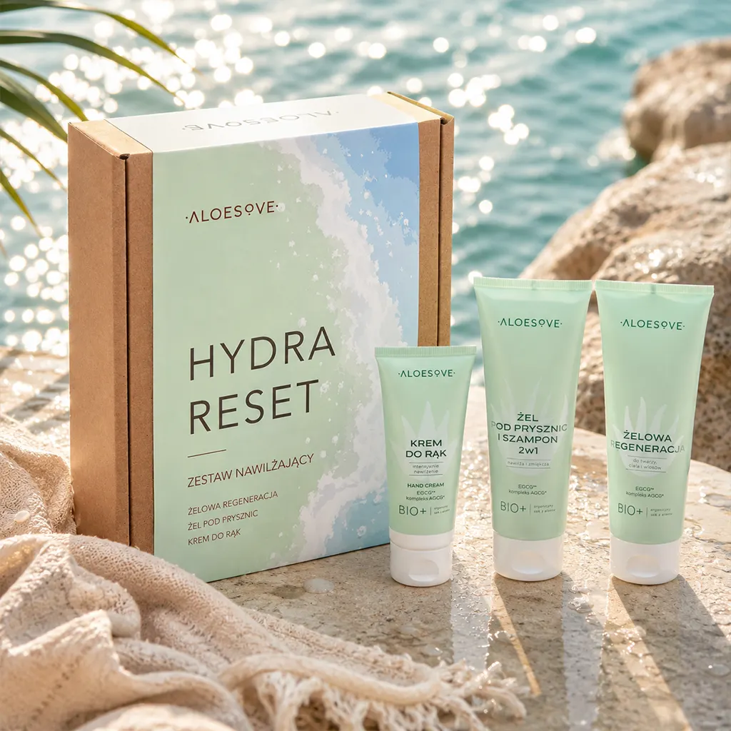 Aloesove Hydra Reset set corpo doccia e mani idratante