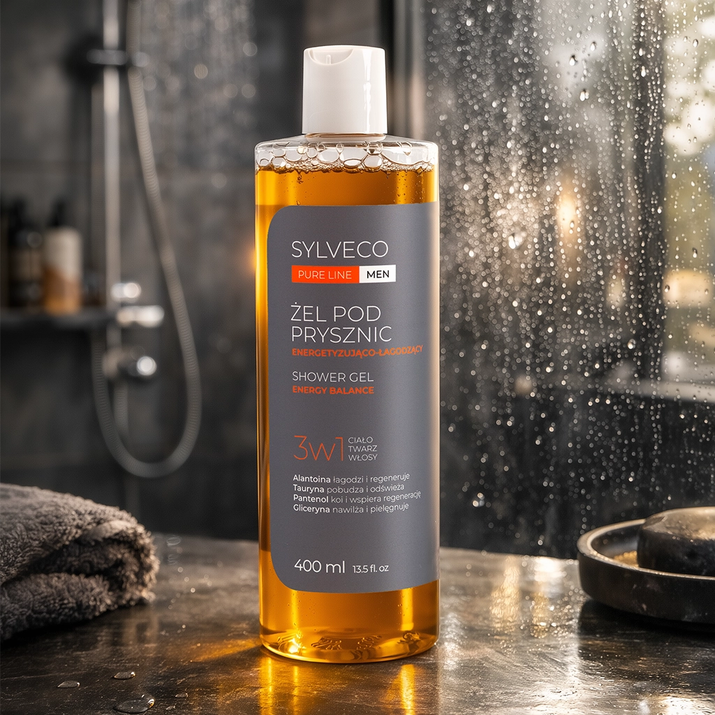 Sylveco Pure Line Men docciaschiuma 3in1 energizzante