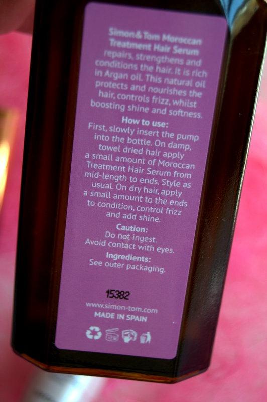 Simon & Tom Moroccan Siero Capelli Argan 100 ml Anticrespo