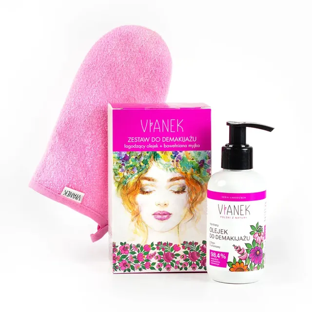 Vianek Classico kit struccante viso olio + panno pelli sensibili
