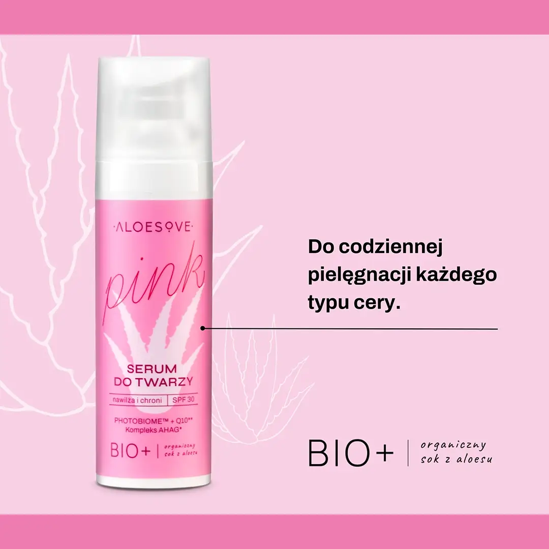 Vianek Aloesove Pink SPF30 siero viso protezione solare
