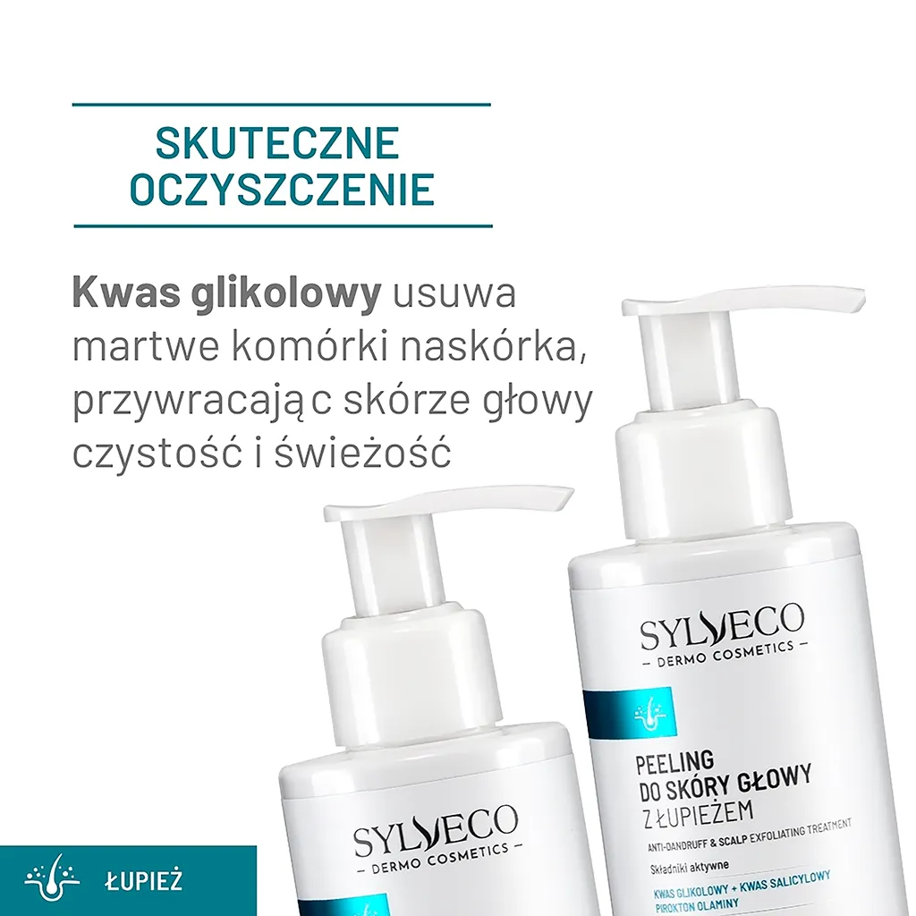 Sylveco Dermo peeling cuoio capelluto antiforfora acidi AHA