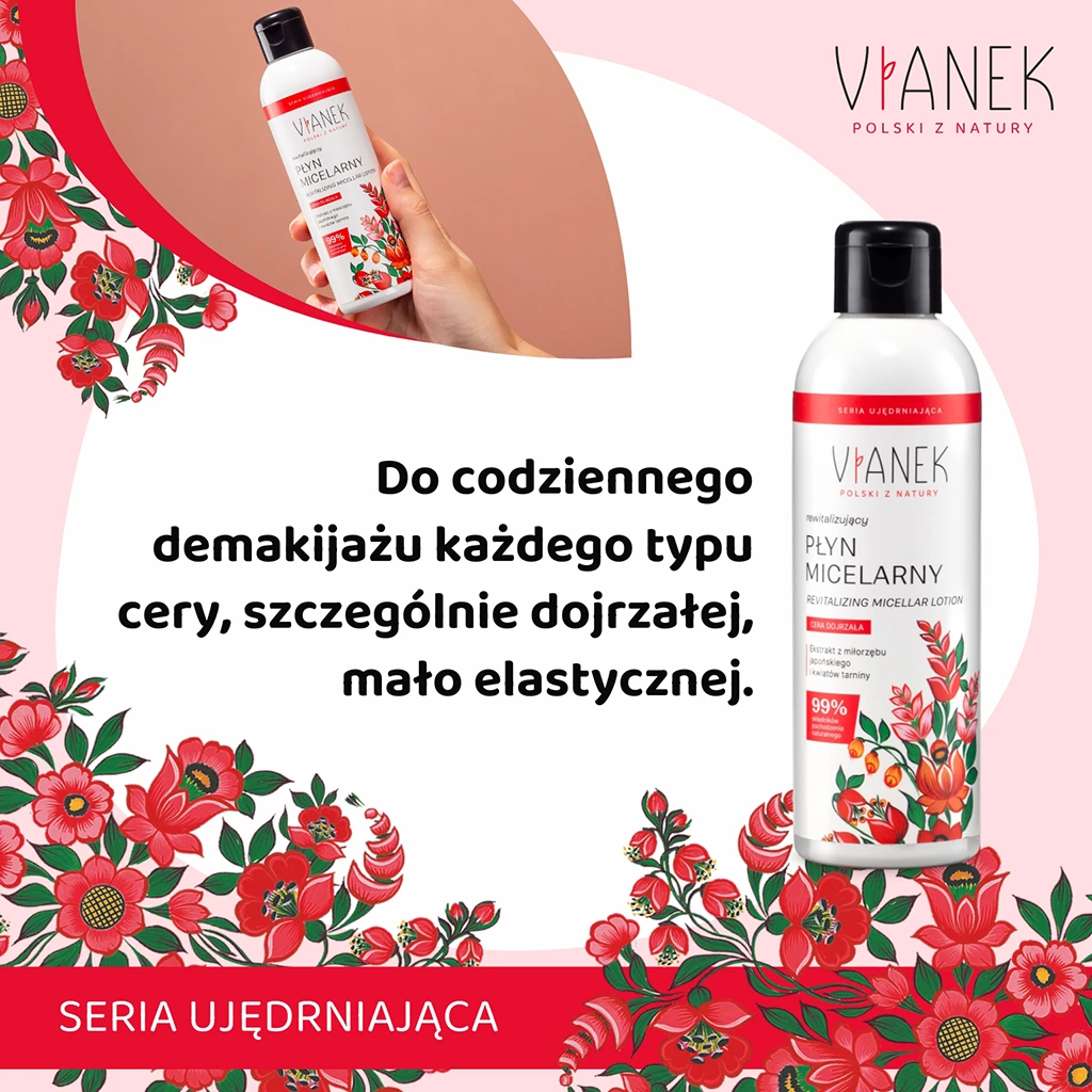 Vianek Acqua Micellare Rivitalizzante 200 ml Pelle Sensibile