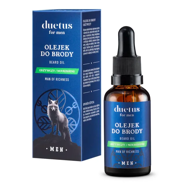 Duetus For Men Olio da Barba Nutriente ammorbidente